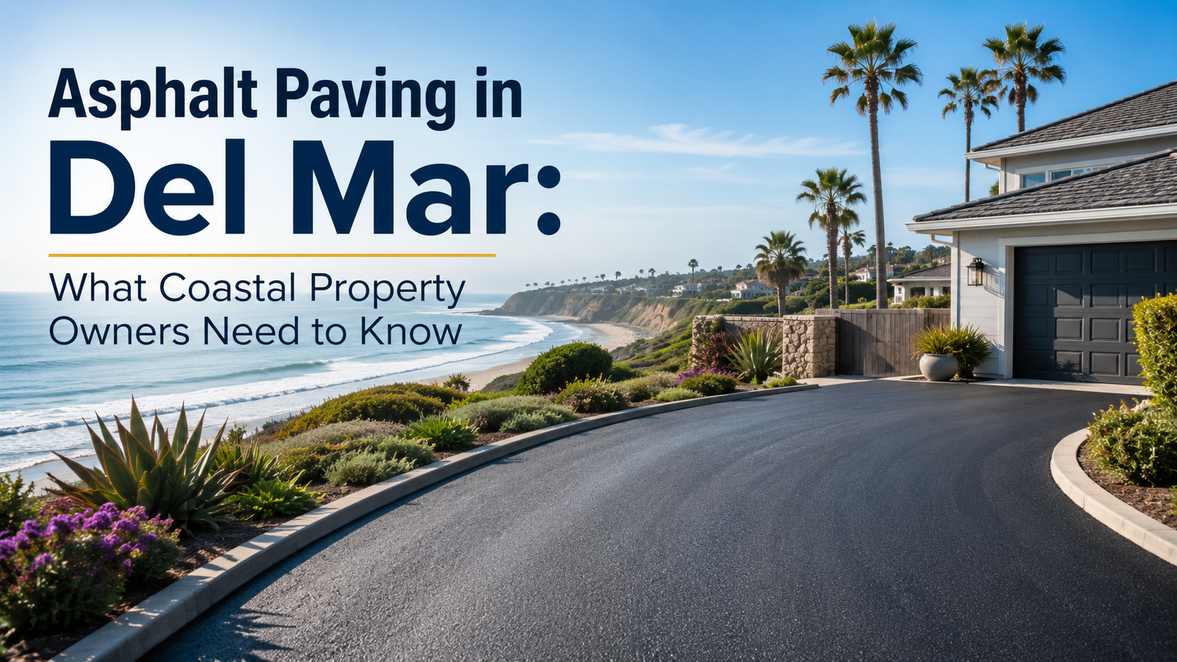 Asphalt Paving in Del Mar: What Coastal Property Owners Need to Know